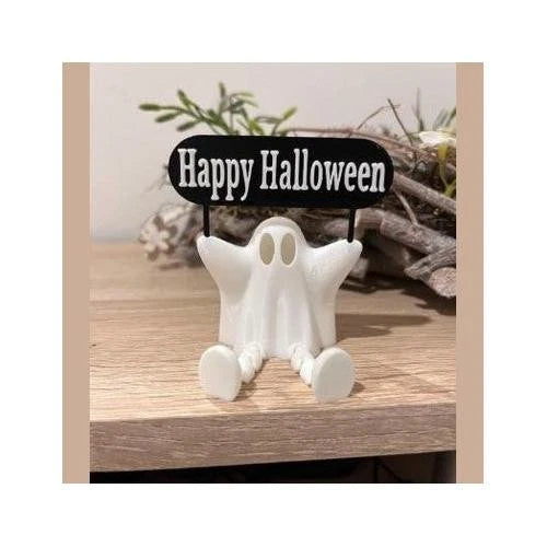 3D Printed Articulated Happy Halloween Ghost