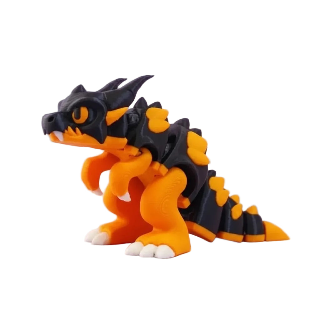 Articulated T-Rex Dragon Desk Toy - Poseable 3D Printed Figure
